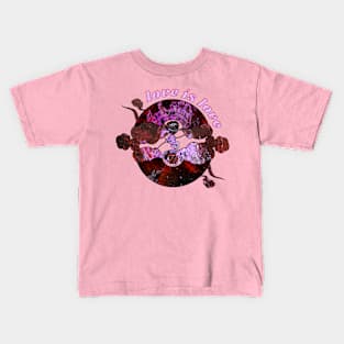 Love is Love Rainbows - Maroon & Purple Kids T-Shirt